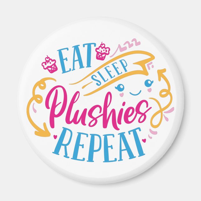 Upprepa viloläget i viloläge | Lustigt färgat cute Magnet (Framsidan)