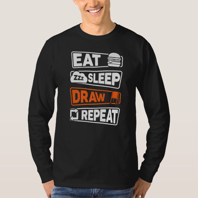 Upprepa viloläget i viloläge t shirt (Framsida)