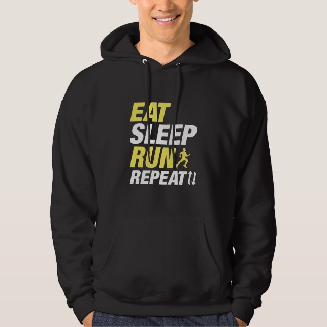 Upprepa viloläget Springa Hoodie (Framsida)