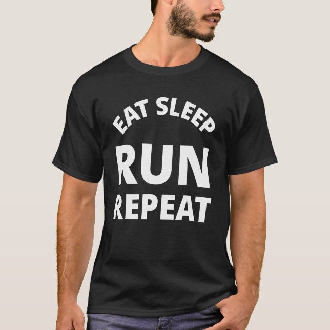 Upprepa viloläget Springa T Shirt (Framsida)