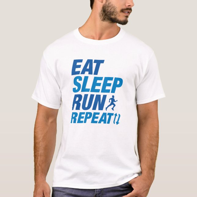 Upprepa viloläget Springa T Shirt (Framsida)