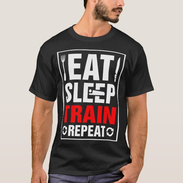 Upprepa viloläget Tåg T Shirt (Framsida)