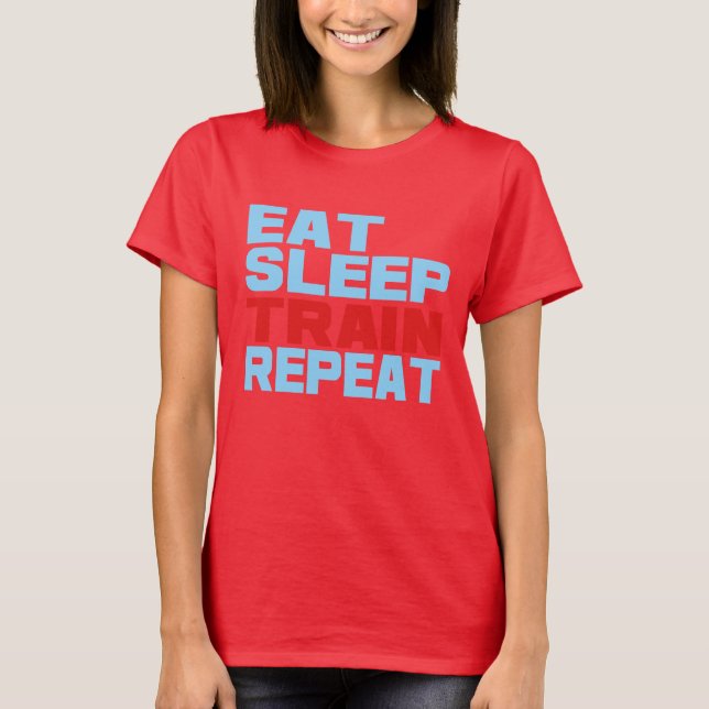 Upprepa viloläget Tåg Tee Shirt (Framsida)