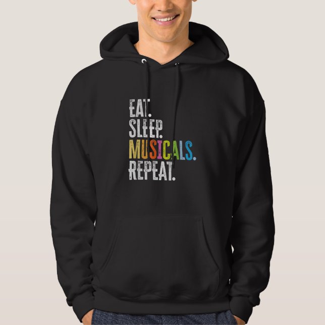 Upprepa vilomusikaler hoodie (Framsida)