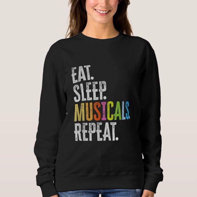 Upprepa vilomusikaler t shirt (Framsida)