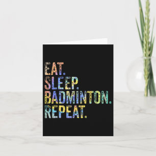 Upprepa Vintagen Funny Badminton Kort