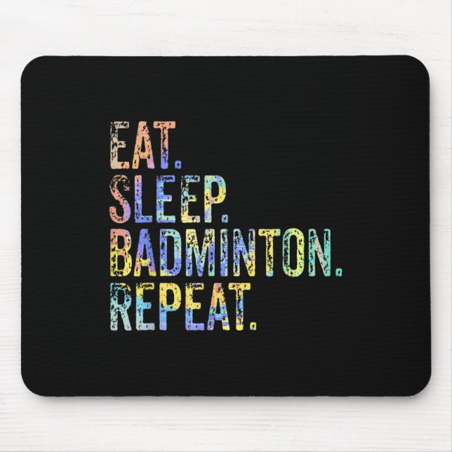 Upprepa Vintagen Funny Badminton Musmatta (Framsidan)
