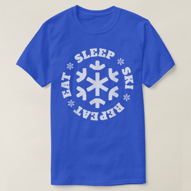 Upprepa vintersportarna i Snö T Shirt (Design framsida)