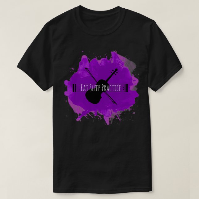Upprepa Violin i viloläge T Shirt (Design framsida)
