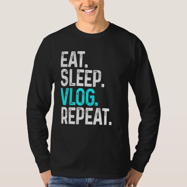 Upprepa Vlogginspelning av video i viloläge T Shirt (Framsida)