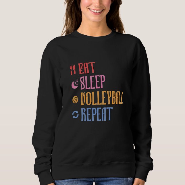 Upprepa Volleyball-teamet i viloläge T Shirt (Framsida)