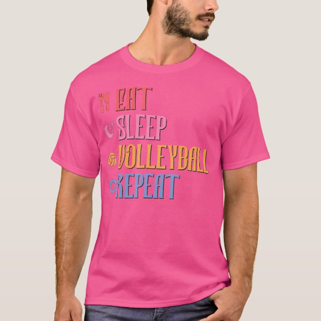 Upprepa Volleyball-teamet i viloläge T Shirt (Framsida)