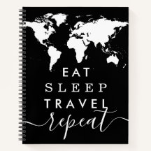 Upprepa World Map Travel Journal bärbar dator