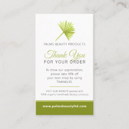 Upprepad affärsverksamhet i handflatan visitkort