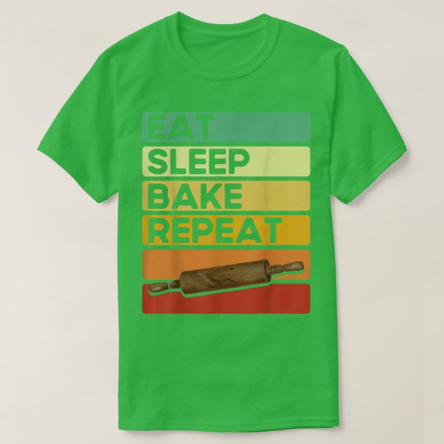 Upprepad bak för Älskare-kummelbakare T Shirt (Design framsida)