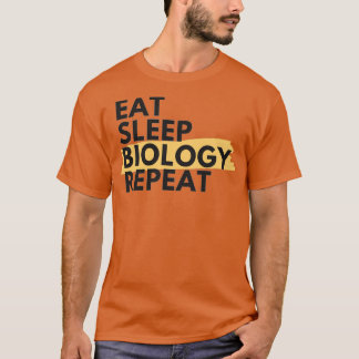 Upprepad biologi av eat sömn t shirt