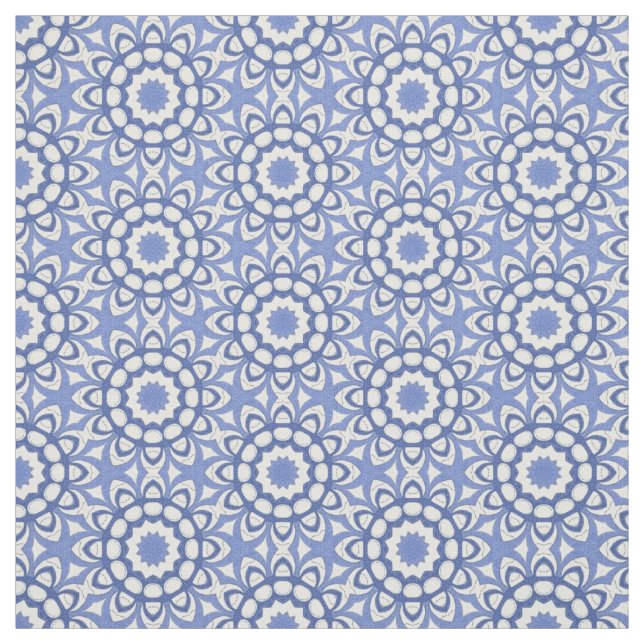 Upprepad dekorator för blå kinisericirkel tyg (Provkarta)