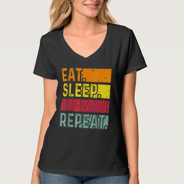 Upprepad dosering av dansaren Retro vi T Shirt (Framsida)