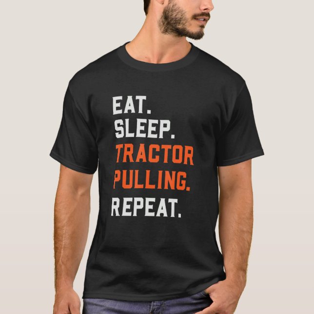 Upprepad drivrutin för strömspartraktor för vilolä t shirt (Framsida)