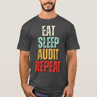 Upprepad funktion för Eat-sömngranskning vid uppre T Shirt