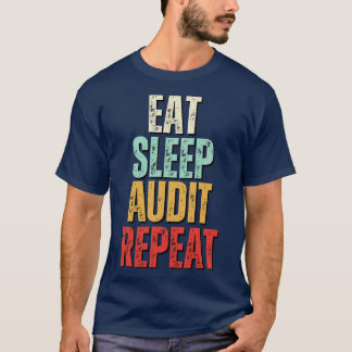 Upprepad funktion för Eat-sömngranskning vid uppre T Shirt