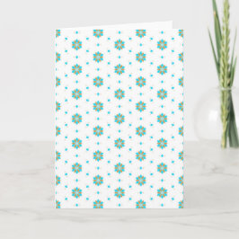 upprepad geometrisk blomster Mönsterdesign Kort