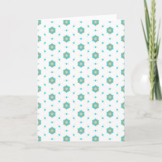 upprepad geometrisk blomster Mönsterdesign Kort