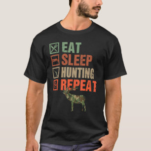 Upprepad jakt på Camo Eat-viloläge T Shirt