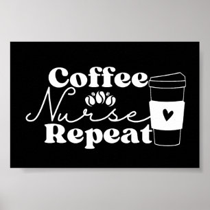 Upprepad kaffesjuksköterska poster