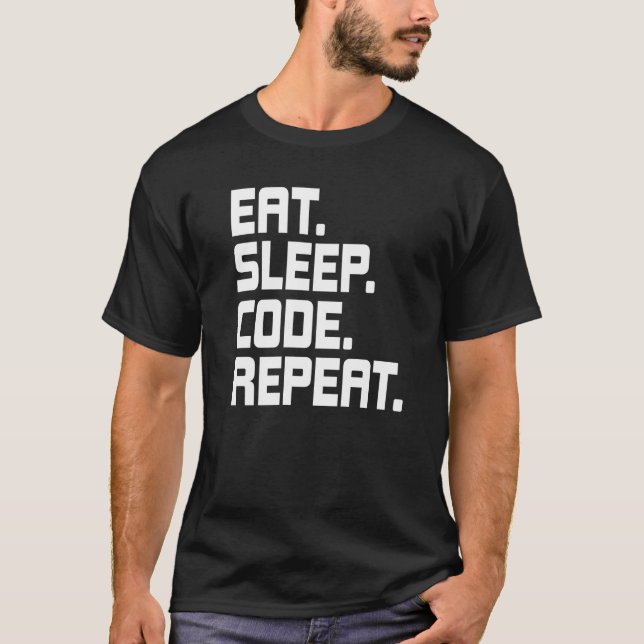 Upprepad kodningskoder för viloläge för moms t shirt (Framsida)