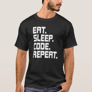 Upprepad kodningskoder för viloläge för moms t shirt