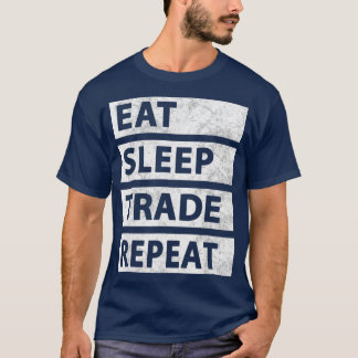 Upprepad kryptering av handeln med strömsparläge i t shirt