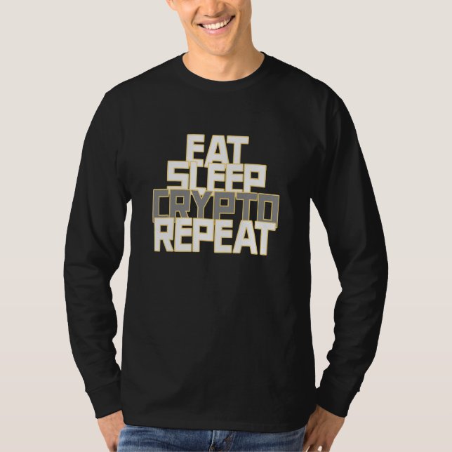 Upprepad kryptering med viloläge för kryptering t shirt (Framsida)