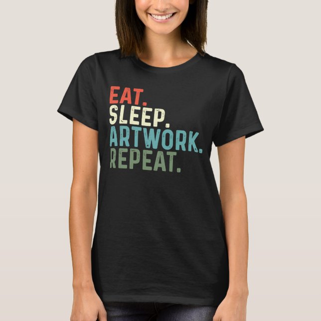 Upprepad lärare i viloläge t shirt (Framsida)