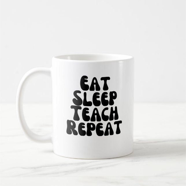 Upprepad lektion i sömnen kaffemugg (Vänster)