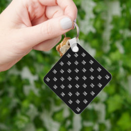 Upprepad Logotyp för bild, design eller företag Nyckelring