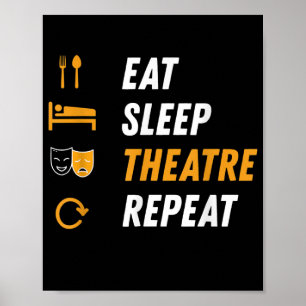 Upprepad matteaterrepetition - Lönsam musikgrafik Poster
