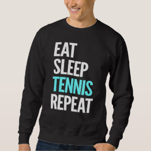 Upprepad Novelty för Eat Ssov Tennis Lång Ärmad Tröja