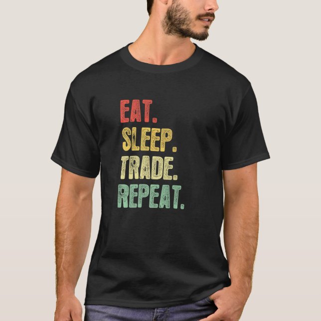 Upprepad offerthandel med moms i viloläge t shirt (Framsida)