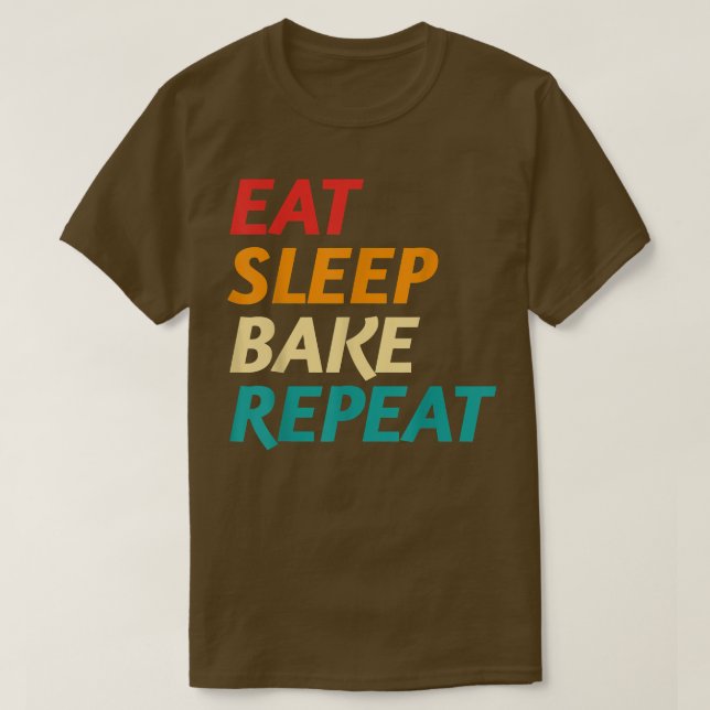 Upprepad omgång av förband Baking Bakers C T Shirt (Design framsida)