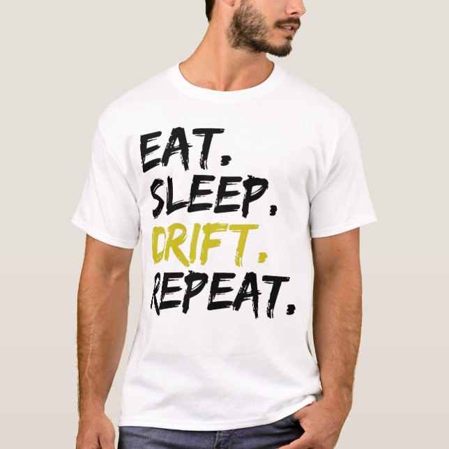 Upprepad ommatning av viloläge - Drivning T Shirt (Framsida)