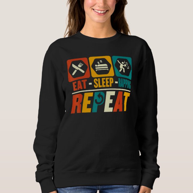 Upprepad rapportör, rap Hip hop T Shirt (Framsida)