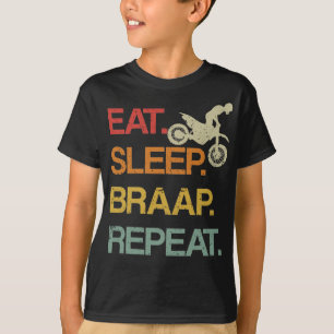 Upprepad retro Motocross Ljud T Shirt