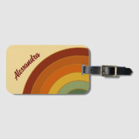 Upprepad retro-skiktad Groovy Rainbow Namn