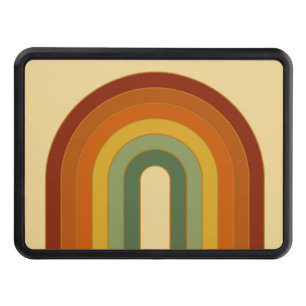 Upprepad retro-skiktad Groovy Rainbow Namn Dragkroksskydd