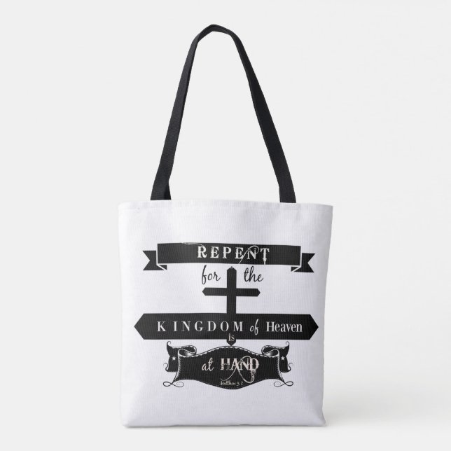 Upprepad skript - Tote Bag Tygkasse (Baksida)