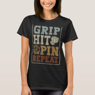 Upprepad Slå centrifugering - Vintage Arm brottlin T Shirt
