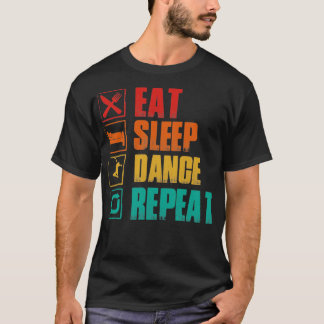 Upprepad sömndansning t shirt