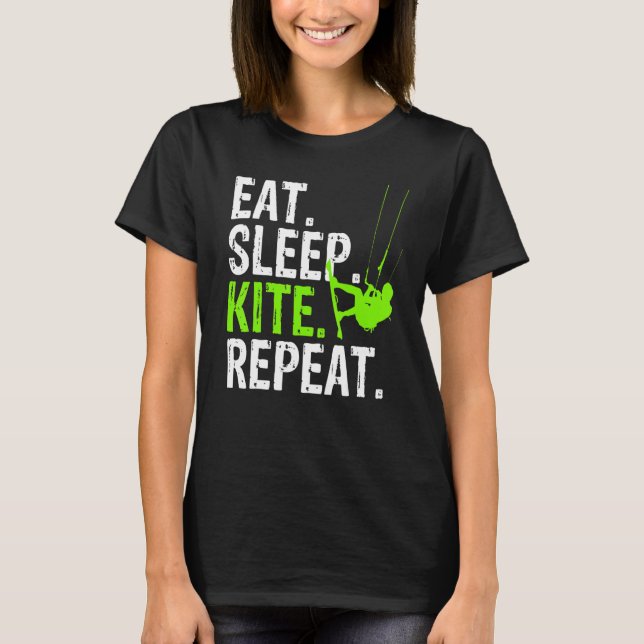 Upprepad sömnparit - Kitesurf T Shirt (Framsida)