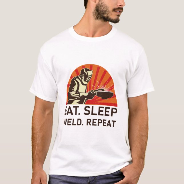 Upprepad sömnsvetsning - Svetsgåva T Shirt (Framsida)